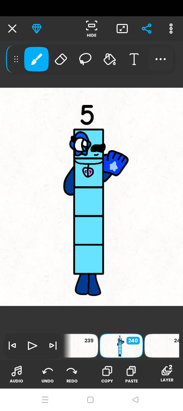 Numberblock 5 Flipaclip by NeliaNana5 on DeviantArt