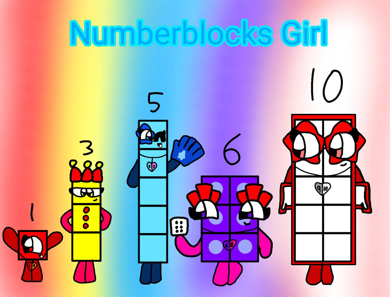 Numberblocks Girls by NeliaNana5 on DeviantArt