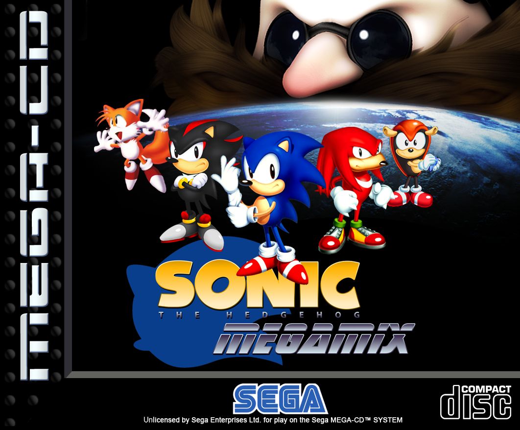 Sonic Megamix Mega CD (eu) Boxart (Sonic 1 Hack)