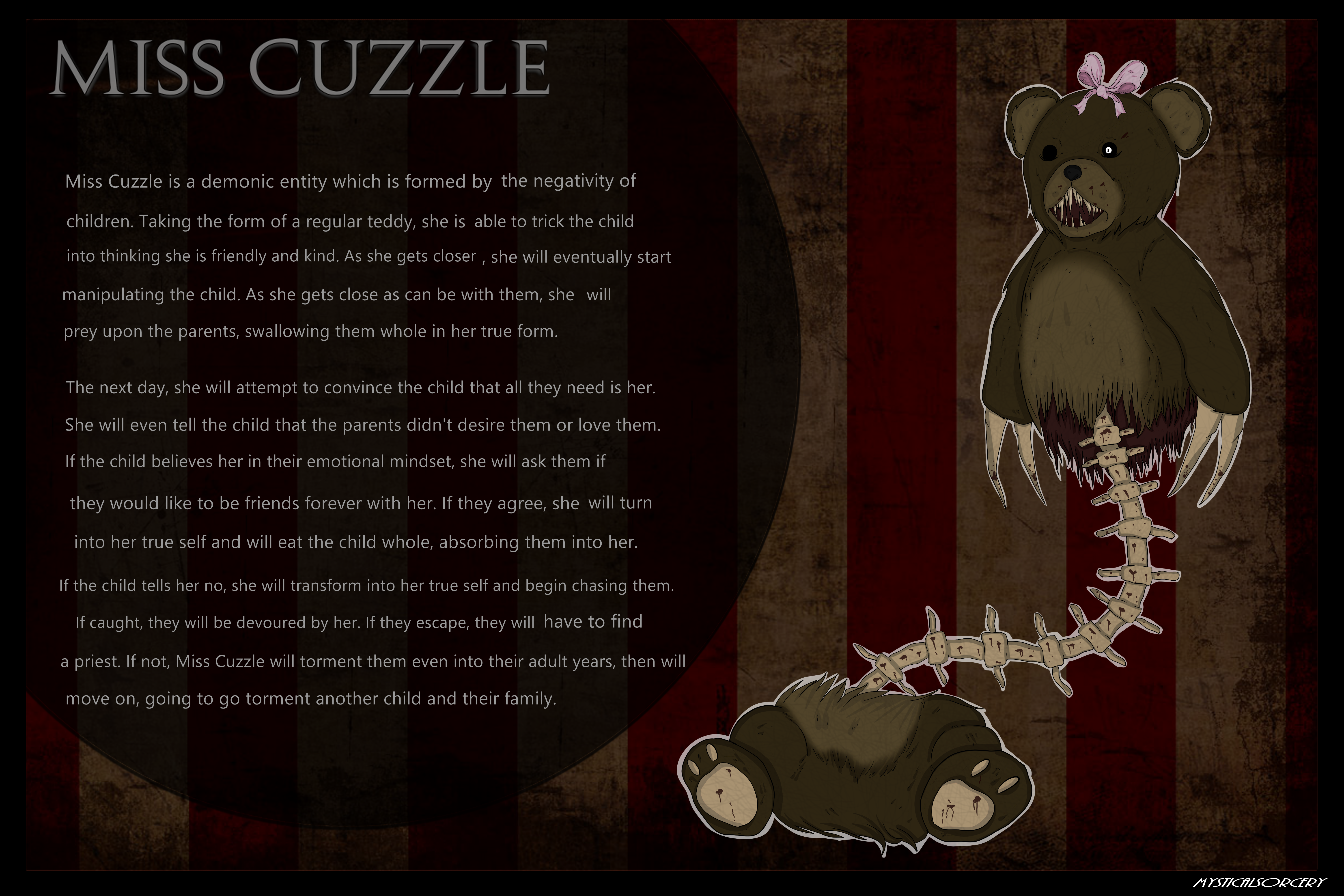 HORROR OC: Miss Cuzzle