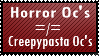 Horror OC's =/= Creepypasta OC's by MysticalSorcery