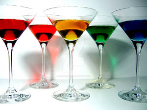 Rainbow Martinis