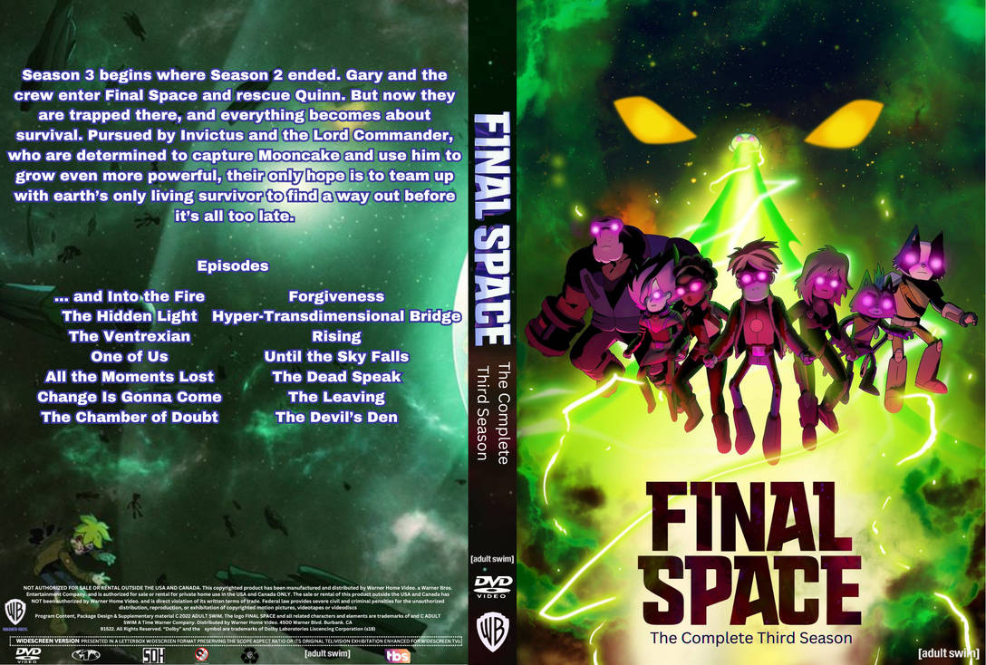 Final Space Season 3 DVD FANMADE By Adeviant1884884 On DeviantArt Final space season 3 dvd fanmade by adeviant1884884 on deviantart