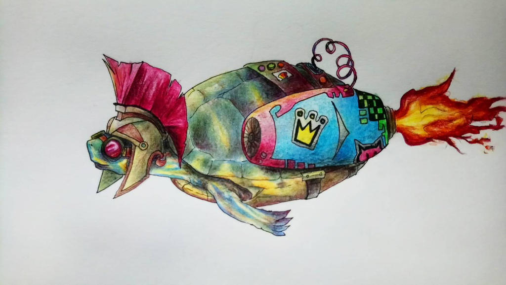 Rocket Turtle by carofg96 on DeviantArt