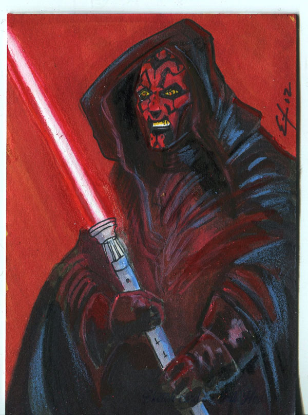 Darth Maul sketchcard