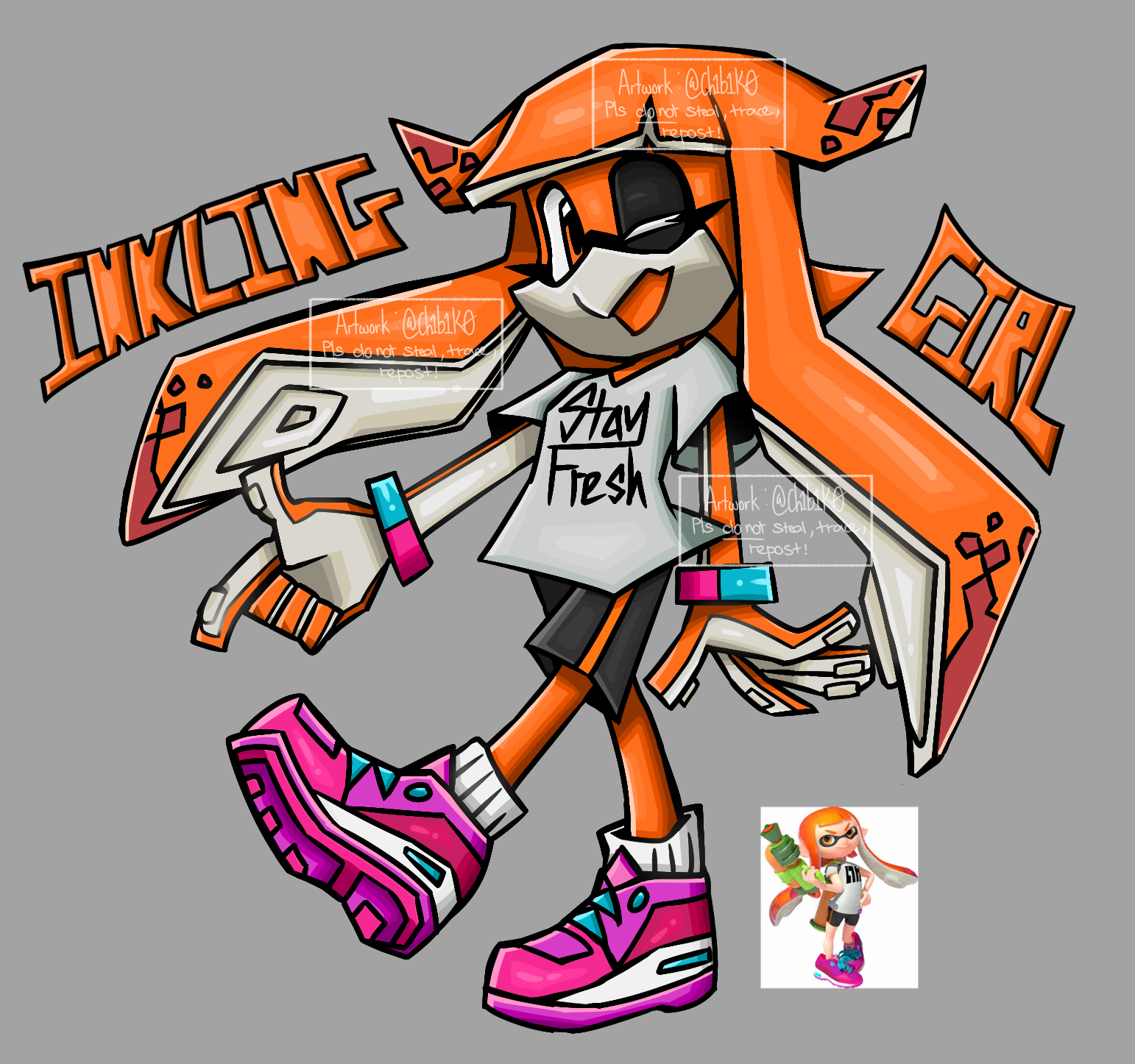 Sonic-fied Inkling Girl! by Ch1b1k0 on DeviantArt
