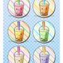 Bubble Tea - Button Set