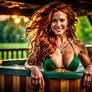 Red-Haired Woman In A Hot Tub 04