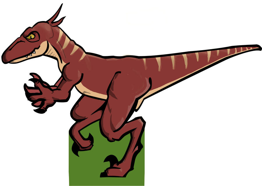 Pouncing Raptor Outline Raptor Cutout by Chaplow on DeviantArt