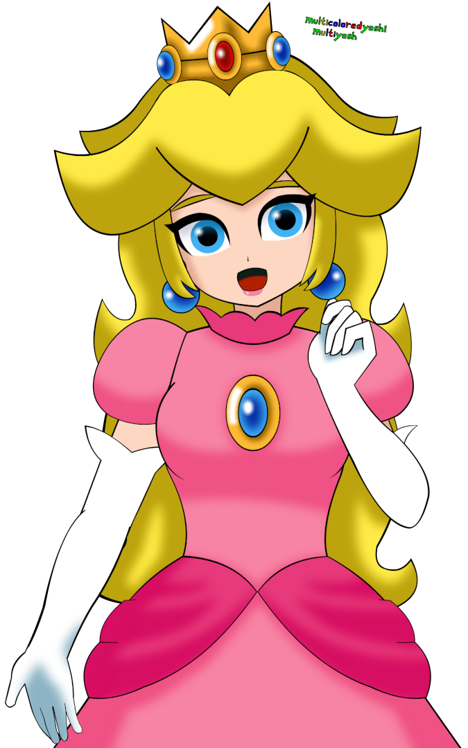 Princess Peach Style Test by multicoloredyoshi on DeviantArt