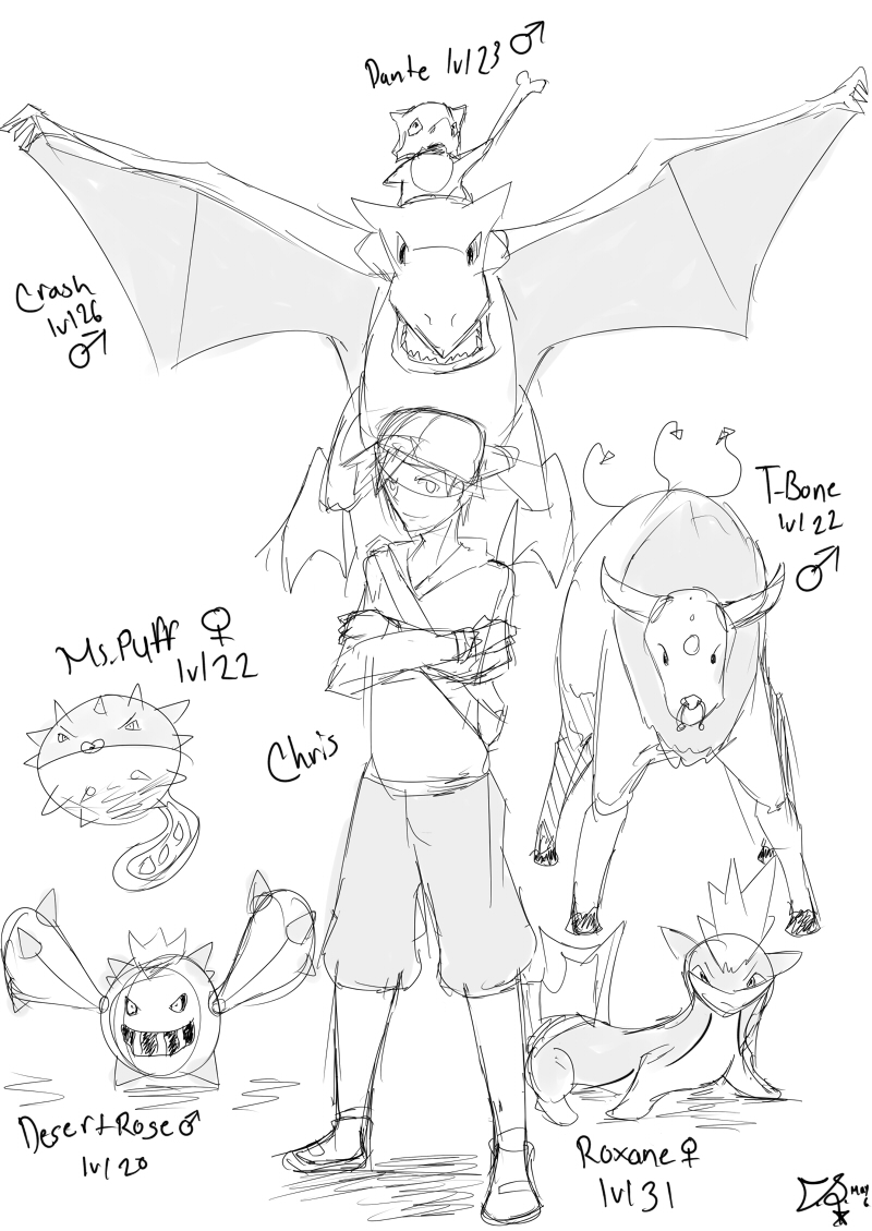 Draft of my Mystery Egg team