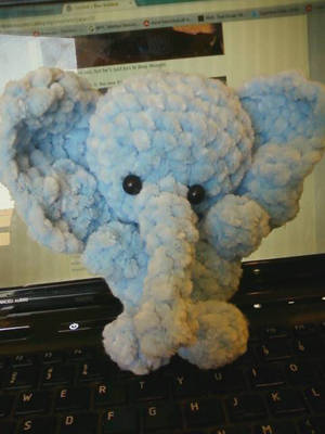Baby elephant amigurumi by Amigurumi-Lover
