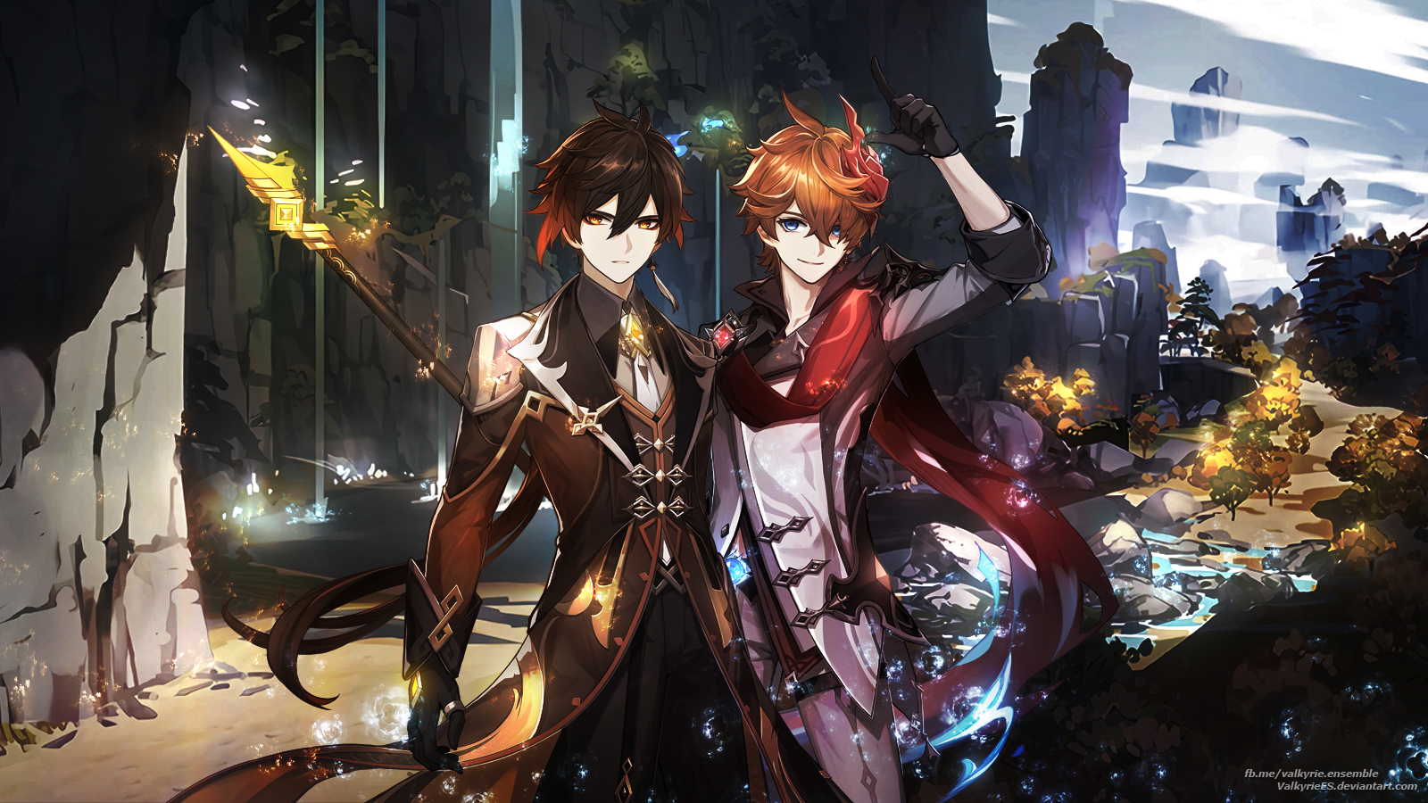 Wallpaper Zhongli And Tartaglia By Valkyriees On Deviantart Wallpaper Zhongli And Tartaglia By Valkyriees On Deviantart