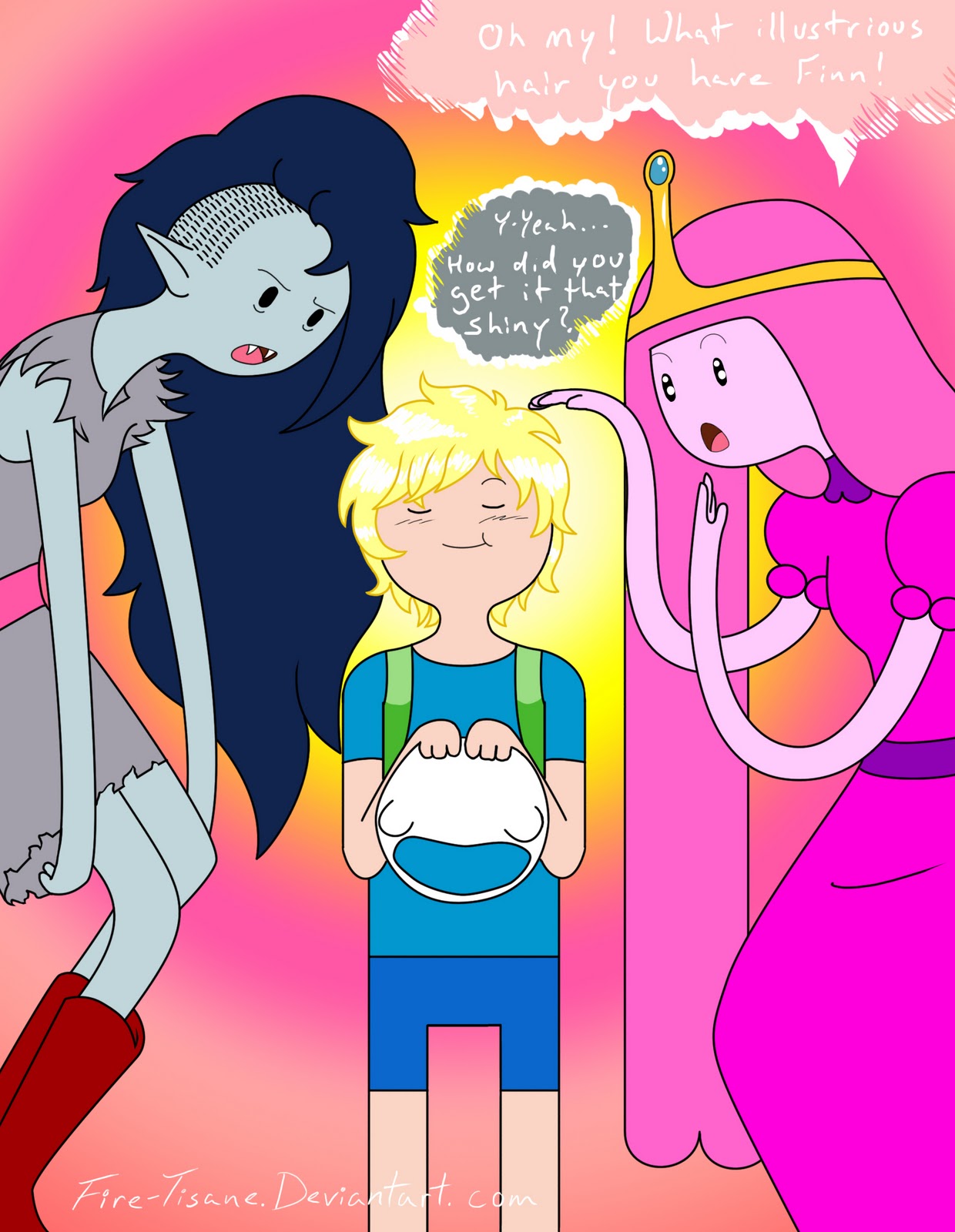 Adventure Time: Shiny hair