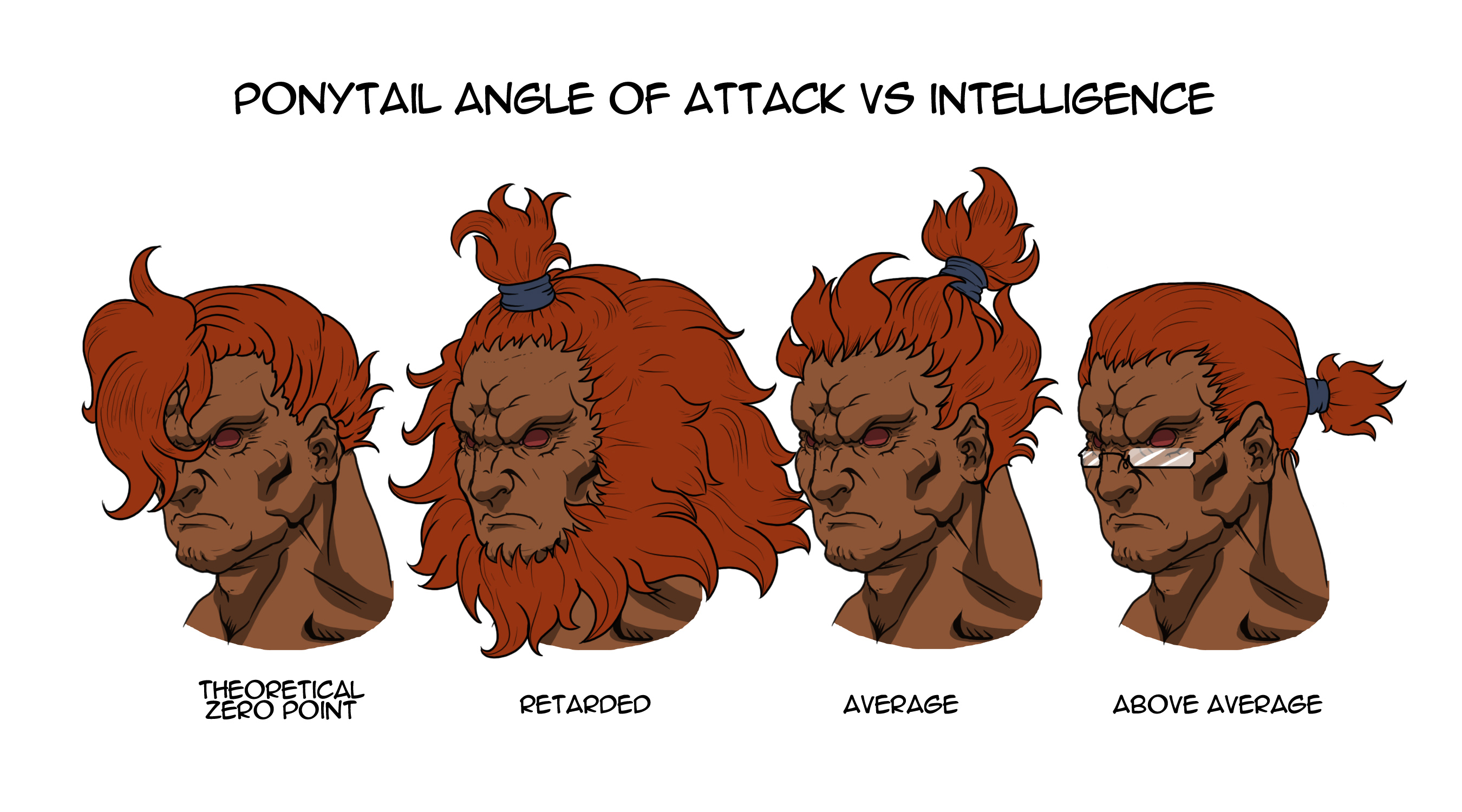 Ponytail vs intelligence