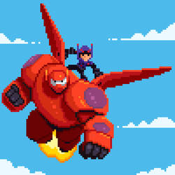Big Hero 6 pixel art