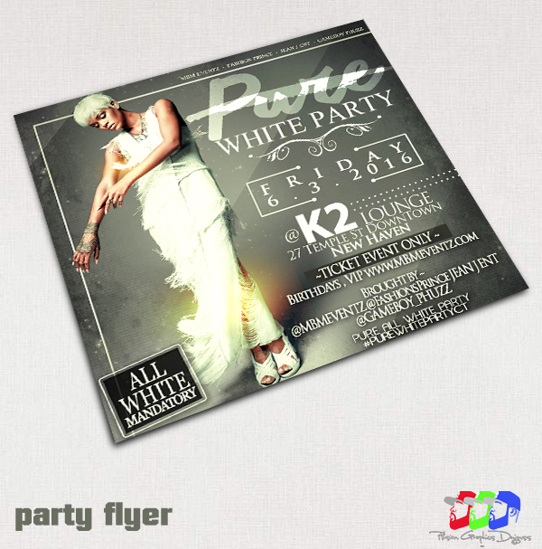 White Affair party flyer