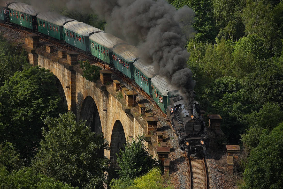 Crossing a viaduct by DusanPavlicek Crossing a viaduct by DusanPavlicek
