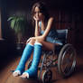 Lara Croft - DSLC in wheelchair