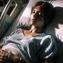 Lara Croft in hospital