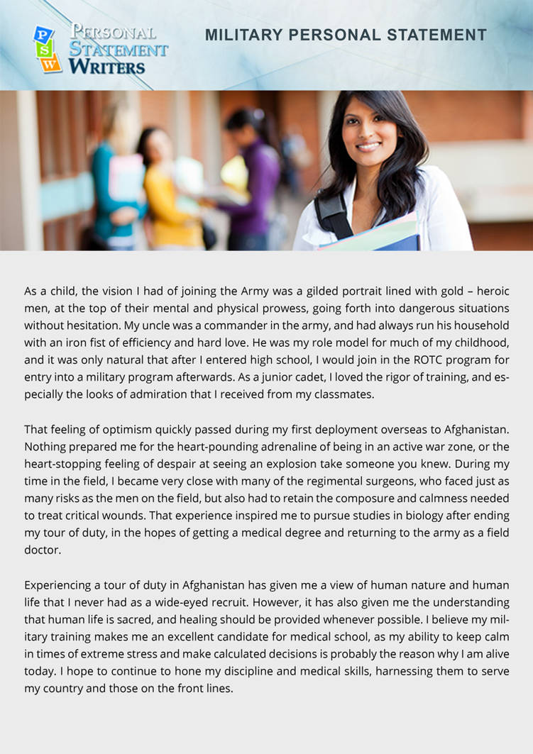 Military Personal Statement Sample by PSWritersSamples on DeviantArt