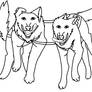 Sled dog lineart (READ DESCRIPTION)