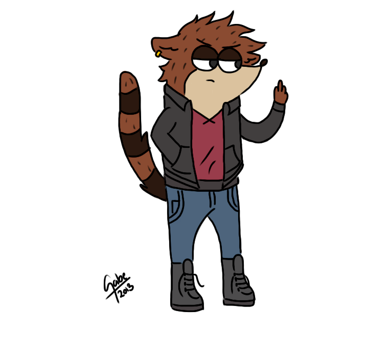 New rigby by mytigertail on DeviantArt