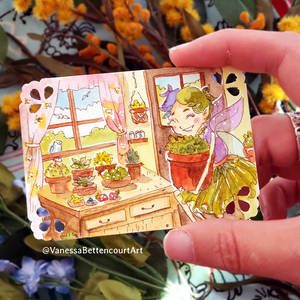 Artist Card (Aceo) Fairy House