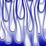 Flames - white and blue