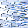 Flames - snow blue