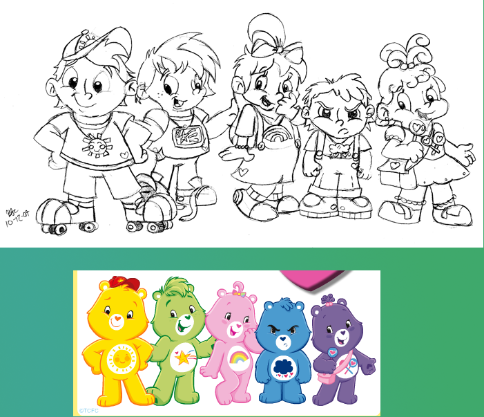 Humanized Care Bears group