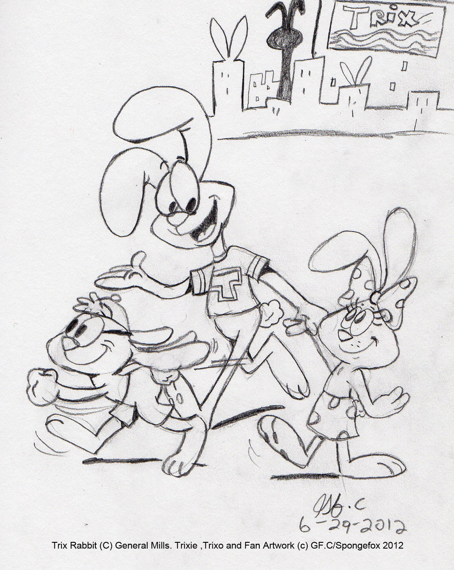 Trix Rabbit-quality time by spongefox on DeviantArt