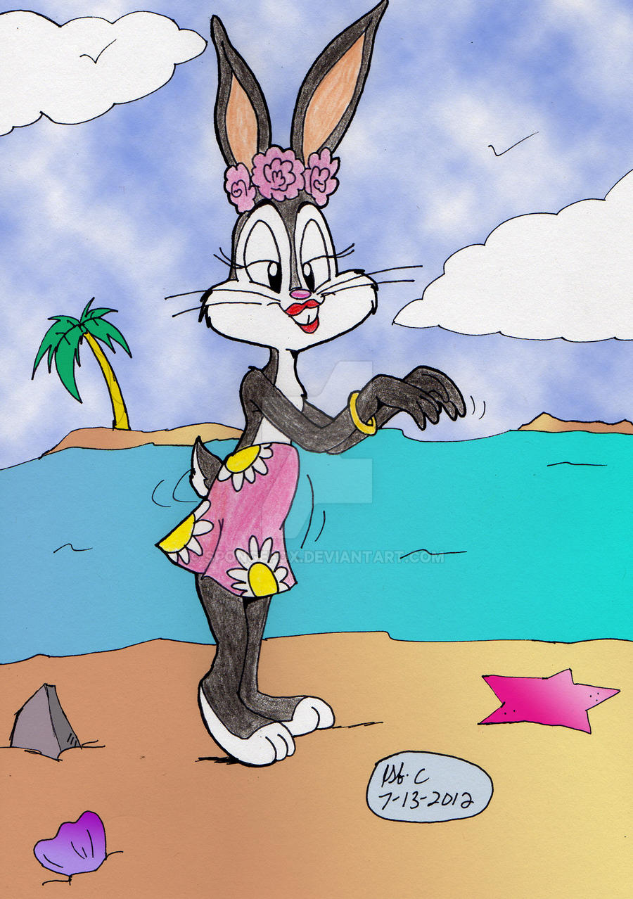 Hula Female Bunny-Looney Tunes by spongefox on DeviantArt