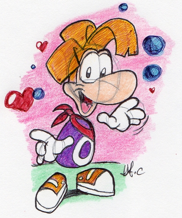 Retro-Style Rayman as cute as can be by spongefox on DeviantArt