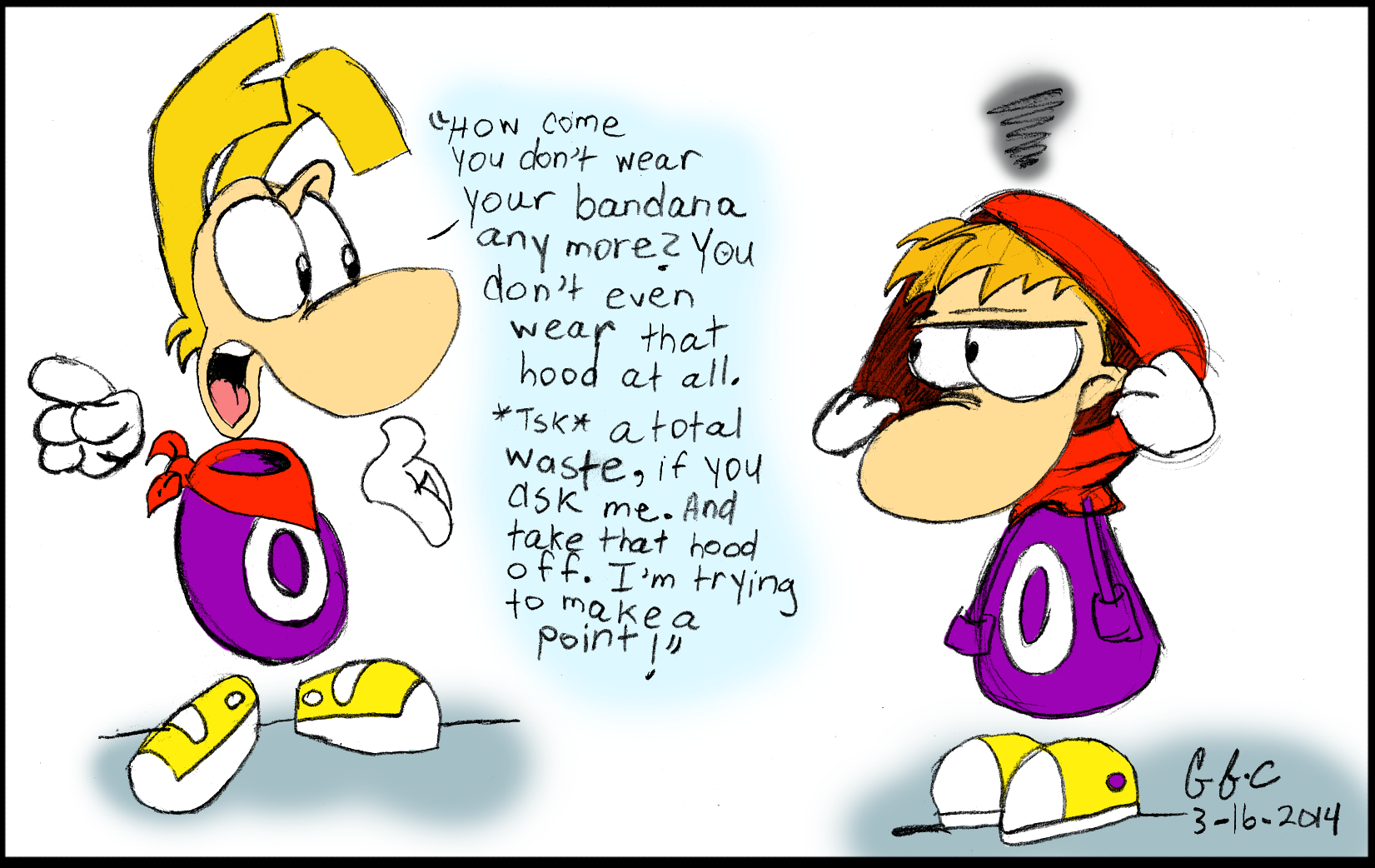 Rayman- Questionable Taste in Clothing