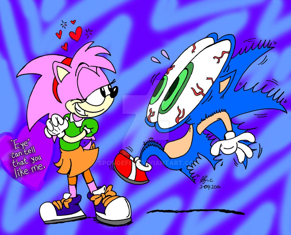 Sonic n Amy- 2016 valentine