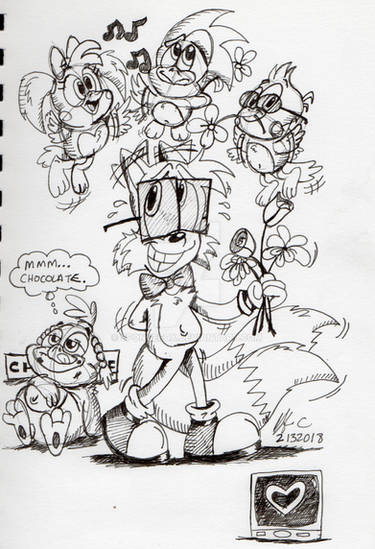 Bryson meets Sonic and Friends by spongefox on DeviantArt