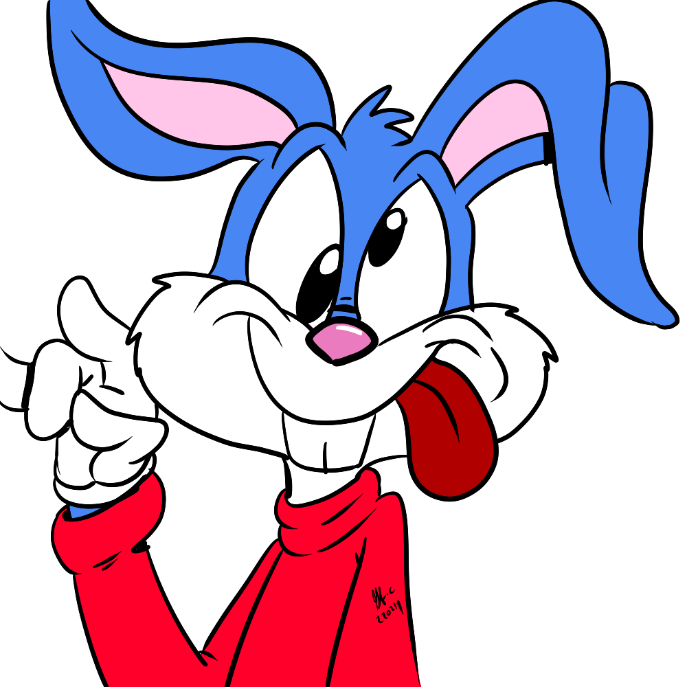 Goofy face Buster Bunny by spongefox on DeviantArt