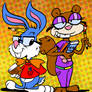 Sandy CHeeks and Buster Bunny- Smarty Buddies