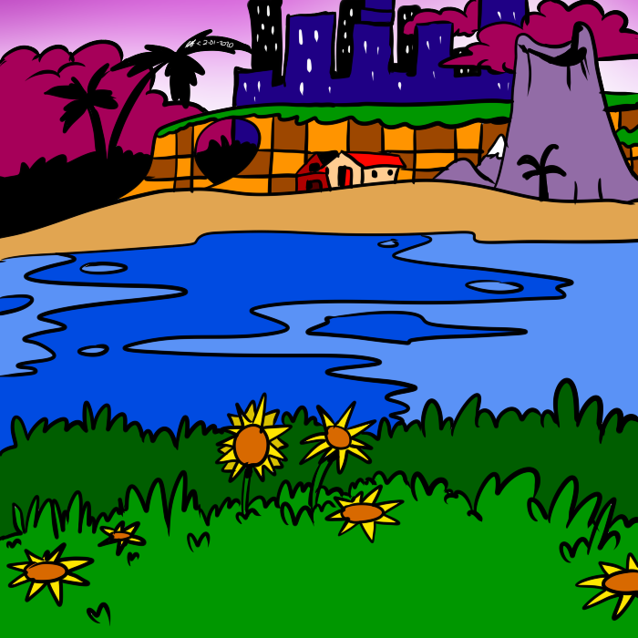 Green Hill Zone Background by HeartinaRosebud on DeviantArt