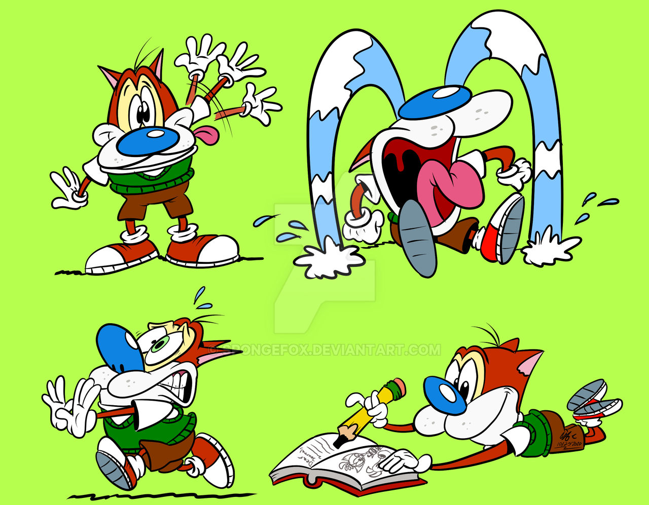 Stimpy's Funnie Time by spongefox on DeviantArt