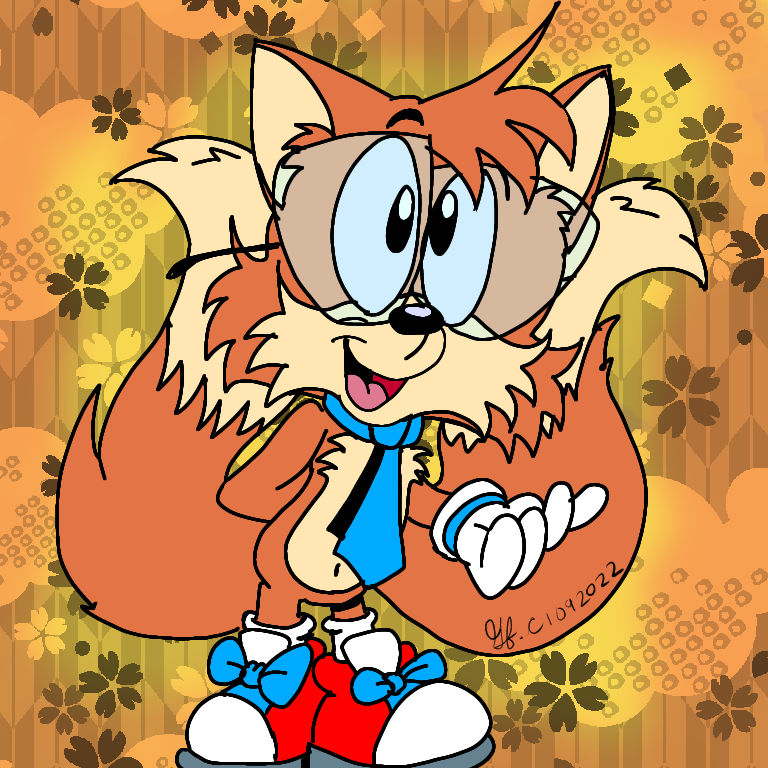 Necktie Nerdy Miles Tails Prower by spongefox on DeviantArt