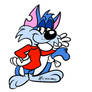 Furrball in Buster Bunny's Attire