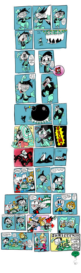 Cuphead in Maddie's Birthday Blow Out