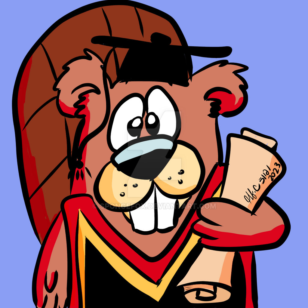 Graduatory Beaver X3 by spongefox on DeviantArt