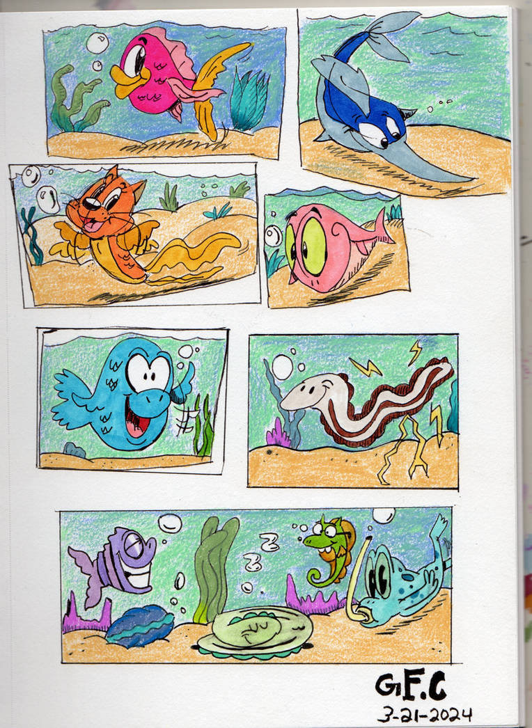 Funky Funny Fish by spongefox on DeviantArt