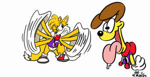 Tails and Odie- Rayman Costume