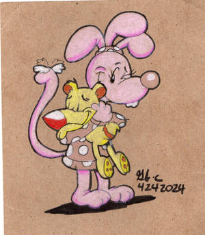 Pinksie and Bumblezel- Huggable Buddies