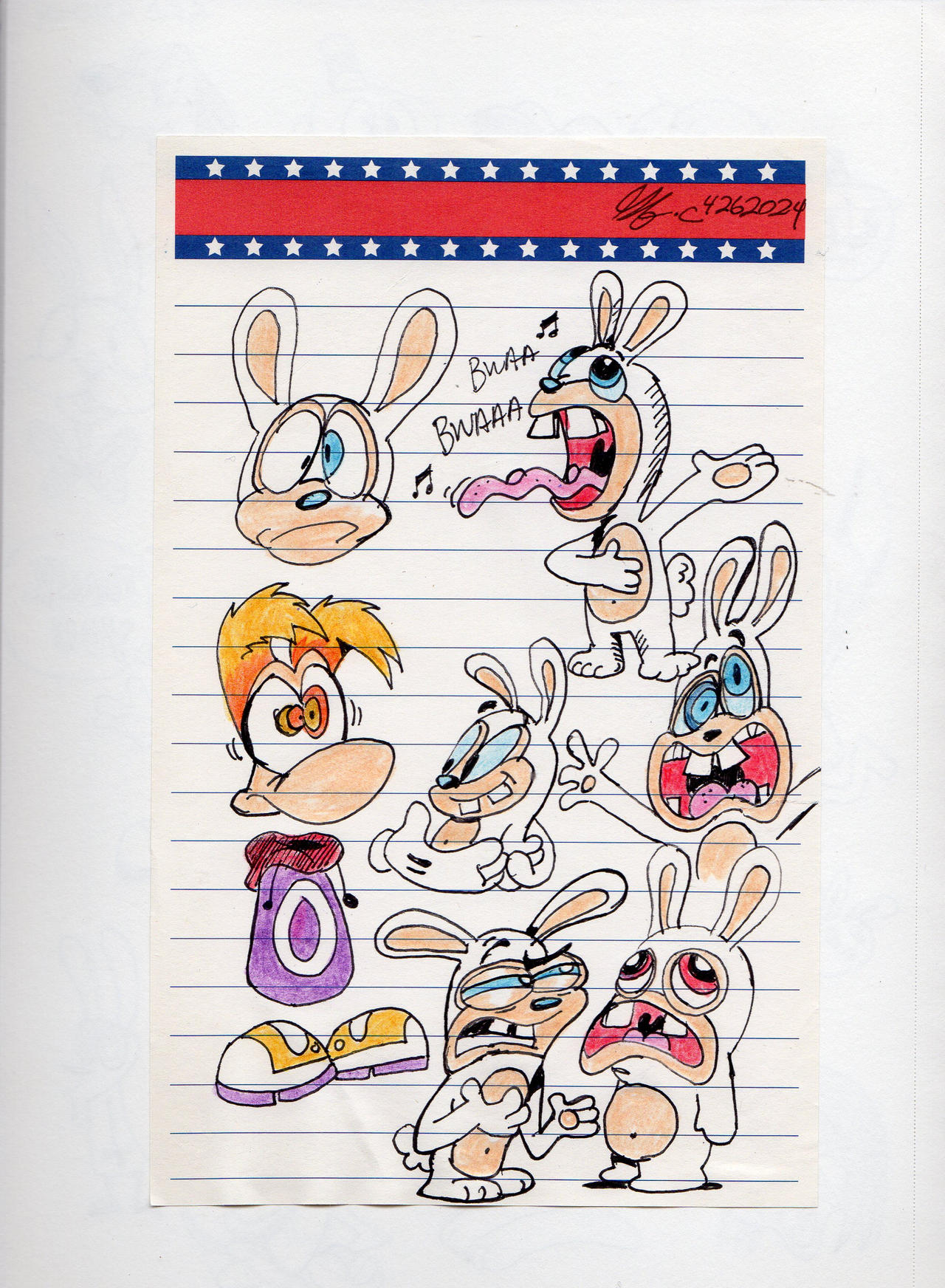 Rayman and a Not so Raving Rabbid by spongefox on DeviantArt
