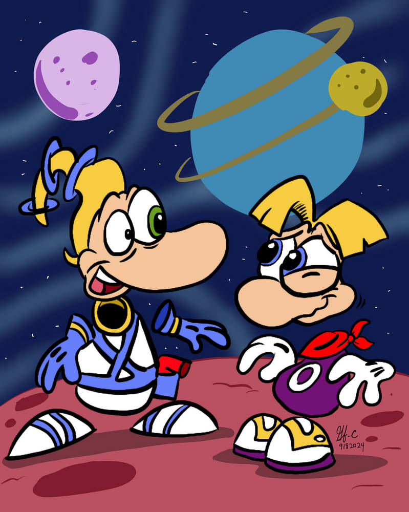 Rayman meets RayJim by spongefox on DeviantArt